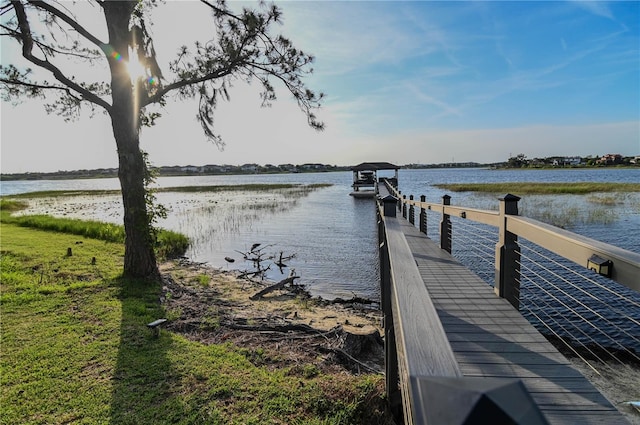 7550 John Hancock Dr, Winter Garden, FL 34787 - dock area featuring a water view