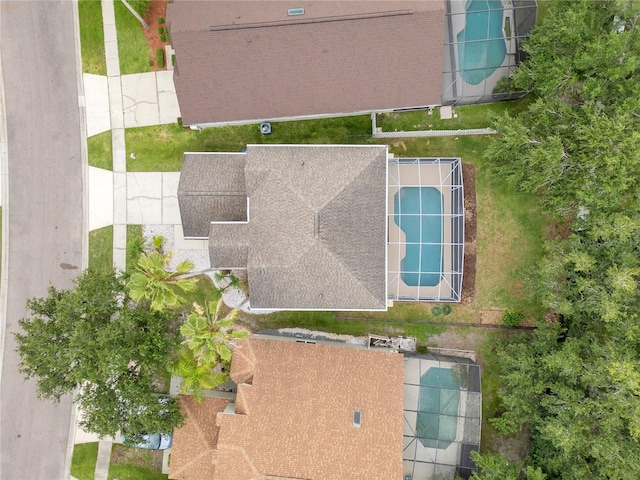 4993 Hook Hollow Cir, Orlando, FL 32837 - view from above of property with a pool area