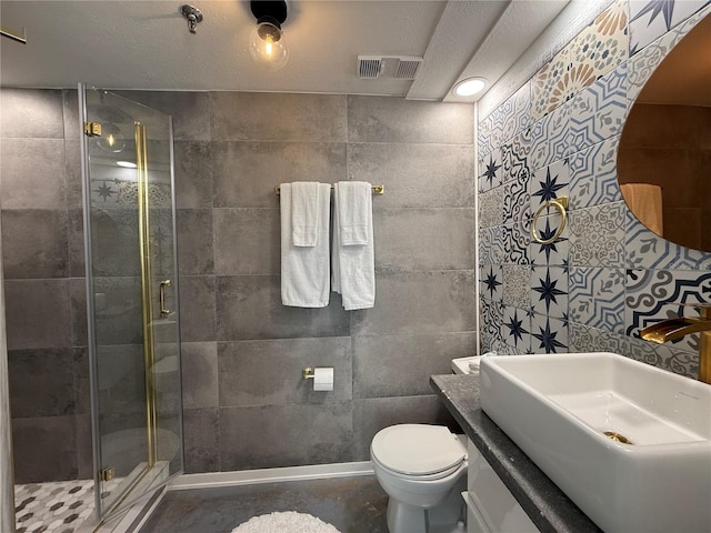 6165 Carrier Dr Unit 1801, Orlando, FL 32819 - bathroom with a stall shower, toilet, and vanity