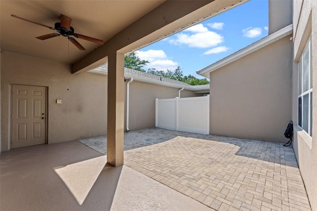 461 Black Knight Way, Longwood, FL 32779 - view of patio / terrace with a ceiling fan