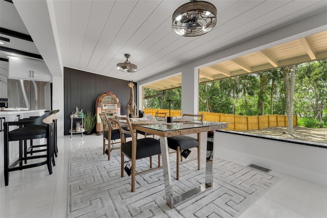 1700 Lake Markham Rd, Sanford, FL 32771 - dining area with baseboards