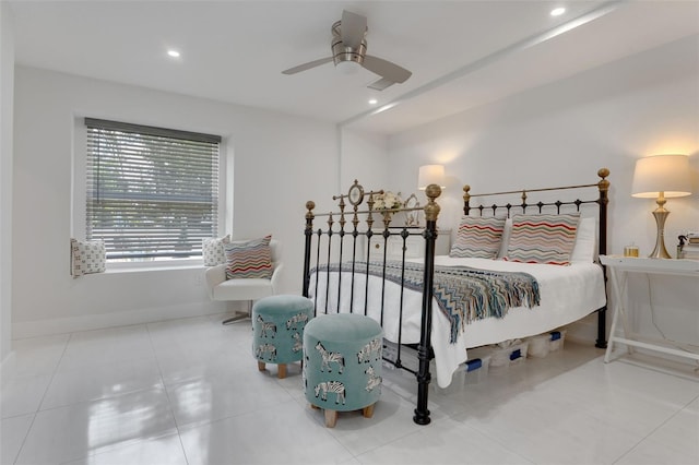 1700 Lake Markham Rd, Sanford, FL 32771 - bedroom with baseboards, recessed lighting, and ceiling fan