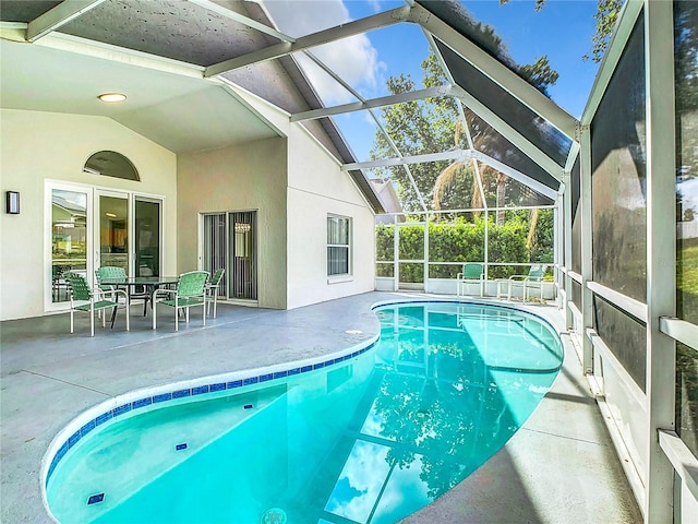 2124 Fish Eagle St, Clermont, FL 34714 - outdoor pool with a patio and a lanai