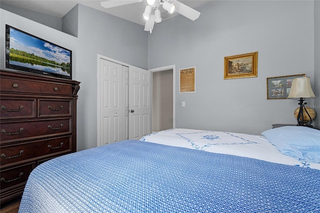 2729 Stanwood Dr, Kissimmee, FL 34743 - bedroom featuring a closet and ceiling fan