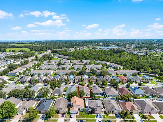 2729 Stanwood Dr, Kissimmee, FL 34743 - aerial view of residential area featuring property parcel outlined