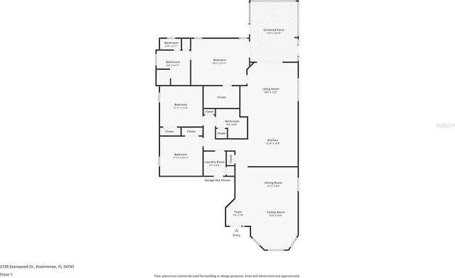 2729 Stanwood Dr, Kissimmee, FL 34743 - home floor plan