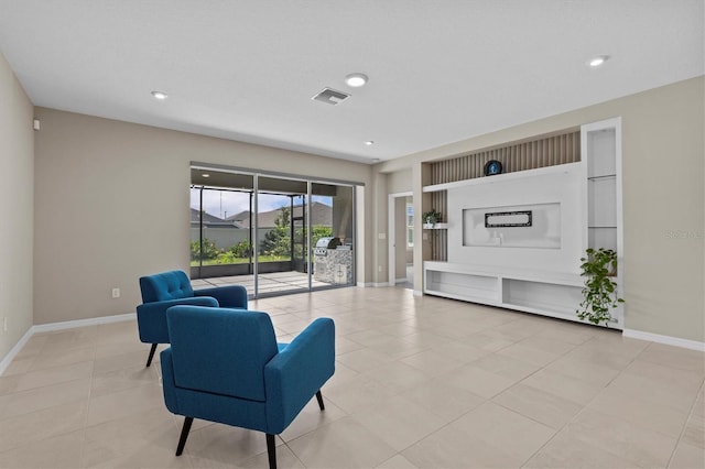 10516 Tranquil Meadow Loop, Riverview, FL 33569 - sitting room with baseboards, recessed lighting, and tile patterned floors