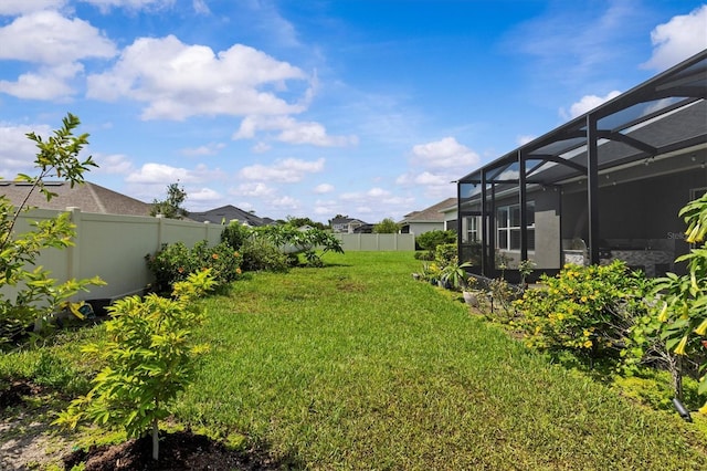 10516 Tranquil Meadow Loop, Riverview, FL 33569 - view of yard with a lanai