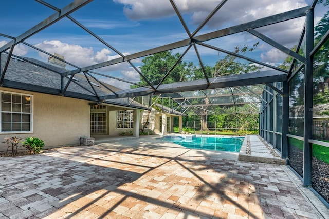 1947 Broadleaf Ct, Windermere, FL 34786 - outdoor pool featuring a patio area and glass enclosure