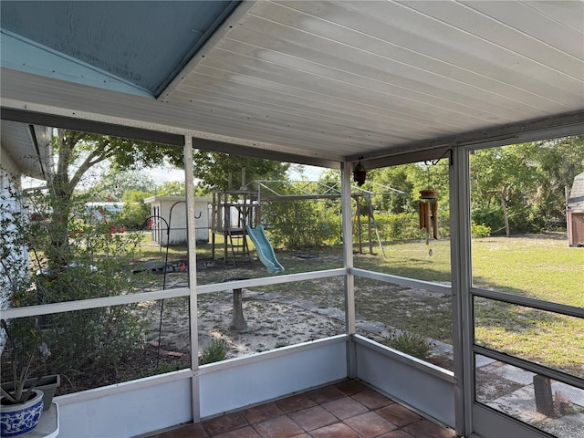 11314 Huggins St, Leesburg, FL 34788 - view of unfurnished sunroom