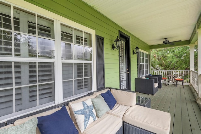 8335 Lake Burden Cir, Windermere, FL 34786 - porch with ceiling fan