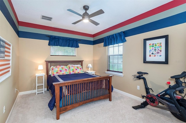 8335 Lake Burden Cir, Windermere, FL 34786 - bedroom with carpet floors, baseboards, and ceiling fan