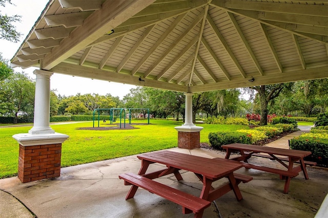 8335 Lake Burden Cir, Windermere, FL 34786 - view of patio featuring a gazebo