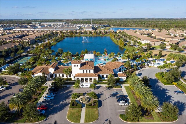 2439 Dubai St, Kissimmee, FL 34747 - aerial view of residential area featuring a large body of water