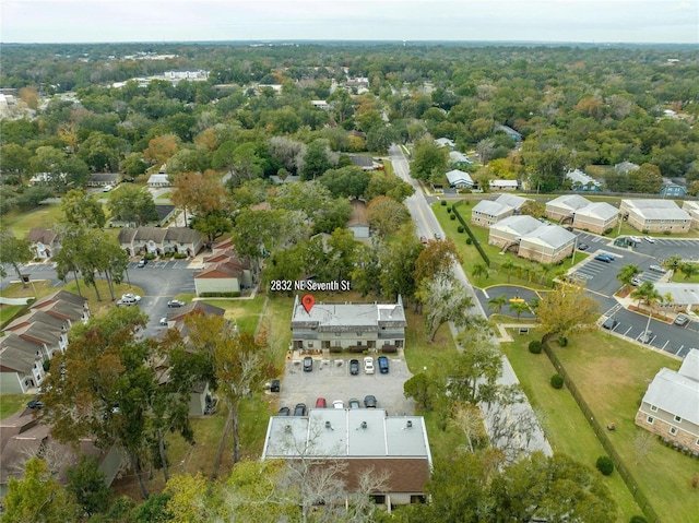 2826 NE 7th St, Ocala, FL 34470 - aerial view of property's location with nearby suburban area