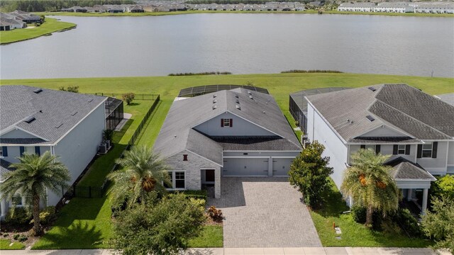 4632 Egg Harbor Dr, Kissimmee, FL 34746 - aerial perspective of suburban area with a nearby body of water