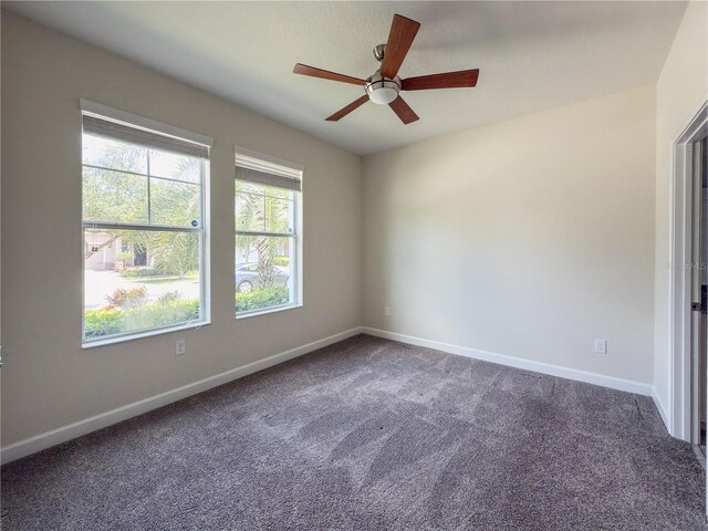 4632 Egg Harbor Dr, Kissimmee, FL 34746 - carpeted spare room featuring ceiling fan and baseboards