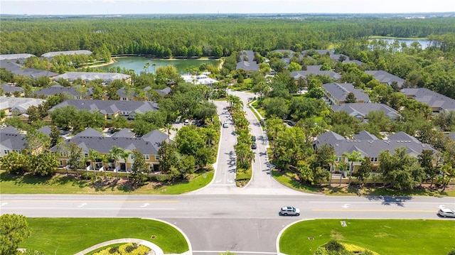 14231 Desert Haven St Unit Ge, Windermere, FL 34786 - aerial perspective of suburban area featuring a heavily wooded area and a large body of water
