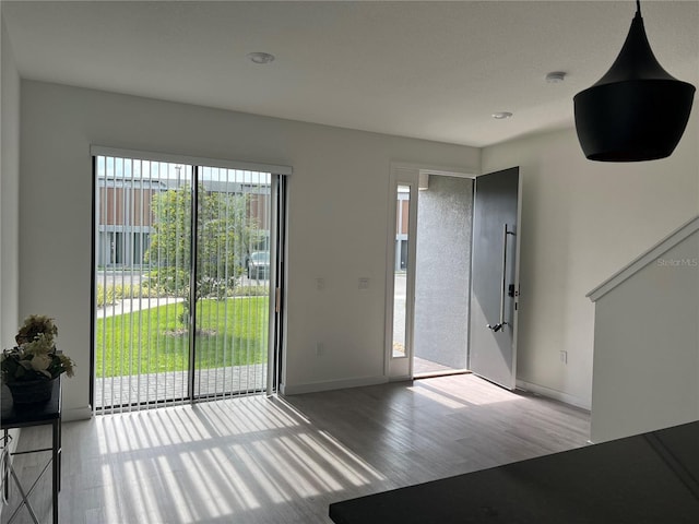 3301 Tranquil Trl, Kissimmee, FL 34747 - foyer featuring wood finished floors and baseboards