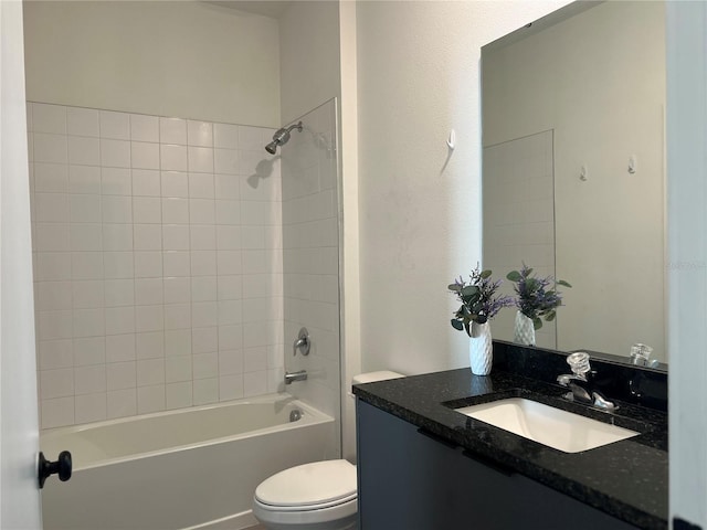3301 Tranquil Trl, Kissimmee, FL 34747 - full bathroom featuring toilet, vanity, and shower / bath combination