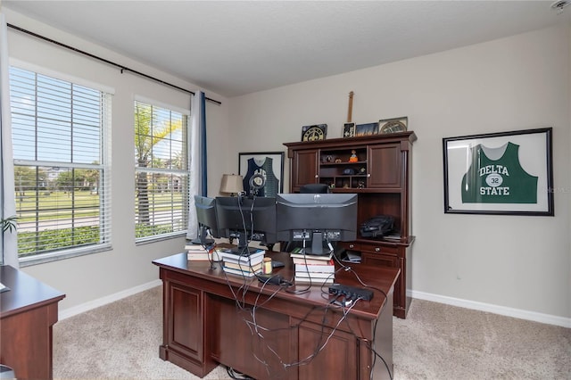 5217 Creekside Park Ave, Orlando, FL 32811 - office area featuring light carpet and baseboards