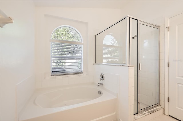 4305 Balmoral Ct, Wesley Chapel, FL 33543 - full bath with a garden tub and a stall shower