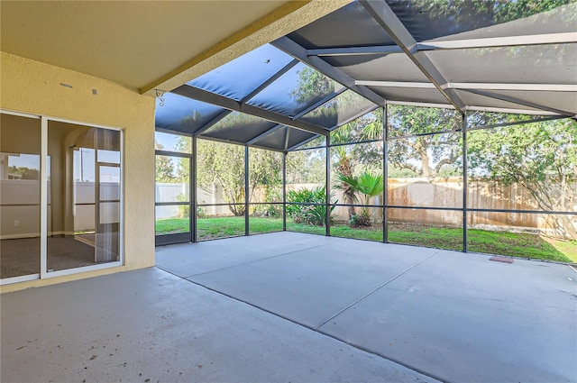 4305 Balmoral Ct, Wesley Chapel, FL 33543 - unfurnished sunroom with vaulted ceiling