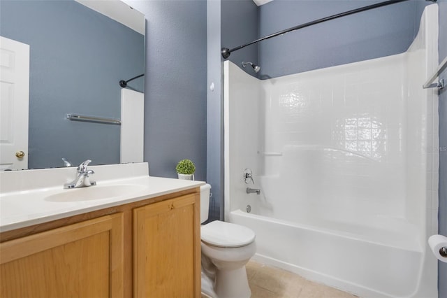 470 Regal Downs Cir, Winter Garden, FL 34787 - bathroom with shower / bath combination, toilet, vanity, and tile patterned flooring