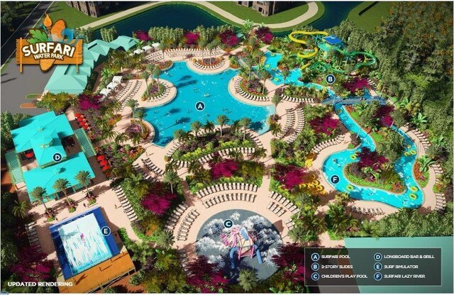 14501 Grove Resort Ave Unit 2440, Winter Garden, FL 34787 - aerial view of a pool