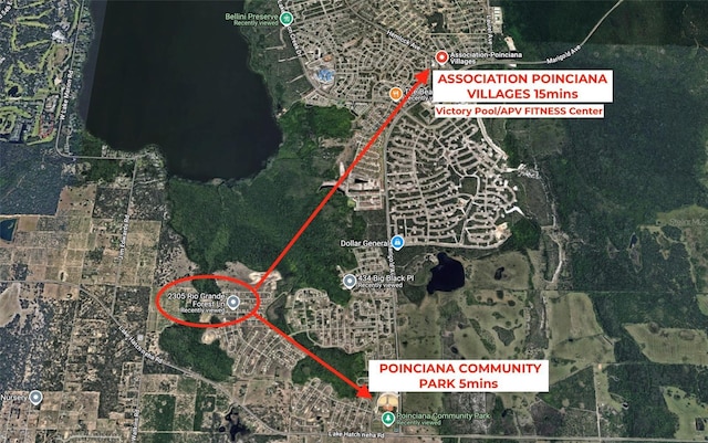 2305 Rio Grande Forest Ln, Kissimmee, FL 34759 - aerial map of property and surrounding area