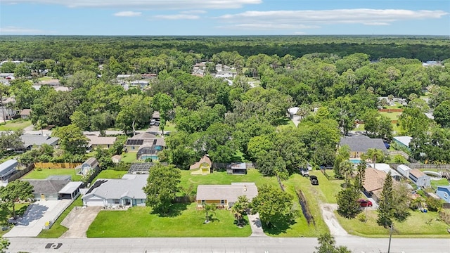 2704 Yule Tree Dr, Edgewater, FL 32141 - aerial perspective of suburban area featuring a heavily wooded area