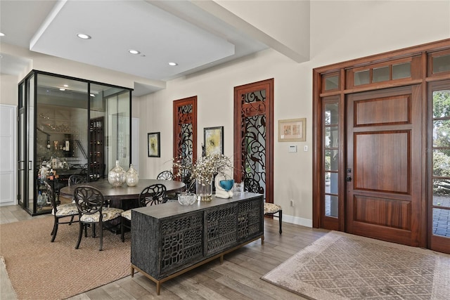 1112 Preserve Point Dr, Winter Park, FL 32789 - entrance foyer featuring light wood-type flooring, recessed lighting, and baseboards