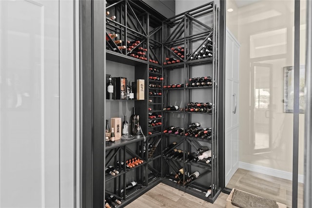 1112 Preserve Point Dr, Winter Park, FL 32789 - wine cellar with baseboards and wood finished floors