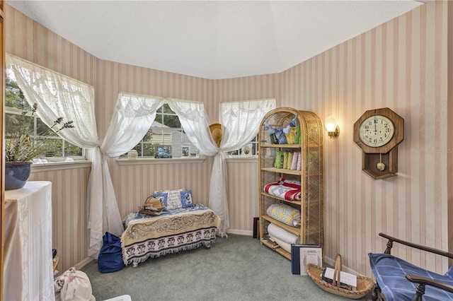2132 Palm Vista Dr, Apopka, FL 32712 - sitting room featuring wallpapered walls and carpet