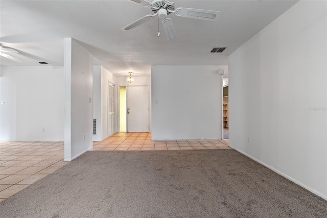 885 Little Bend Rd, Altamonte Springs, FL 32714 - carpeted spare room with ceiling fan, tile patterned flooring, and baseboards