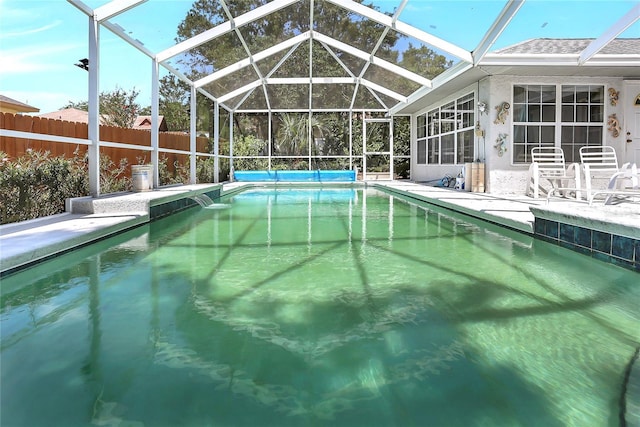 5382 SW 84th Pl, Ocala, FL 34476 - view of pool with a patio and glass enclosure