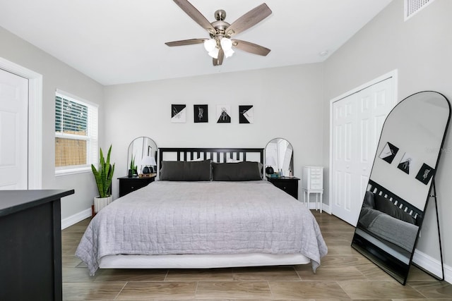 7616 Simms Ave, Orlando, FL 32812 - bedroom with baseboards and a ceiling fan