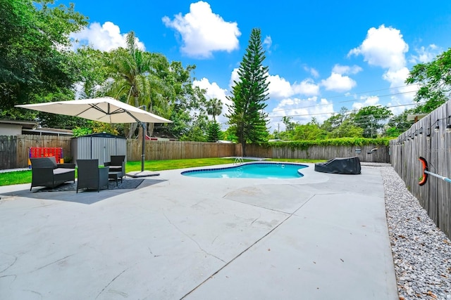 7616 Simms Ave, Orlando, FL 32812 - view of pool featuring a patio and a fenced backyard