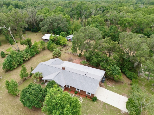 4802 Anton Ave, Apopka, FL 32712 - view from above of property featuring a heavily wooded area