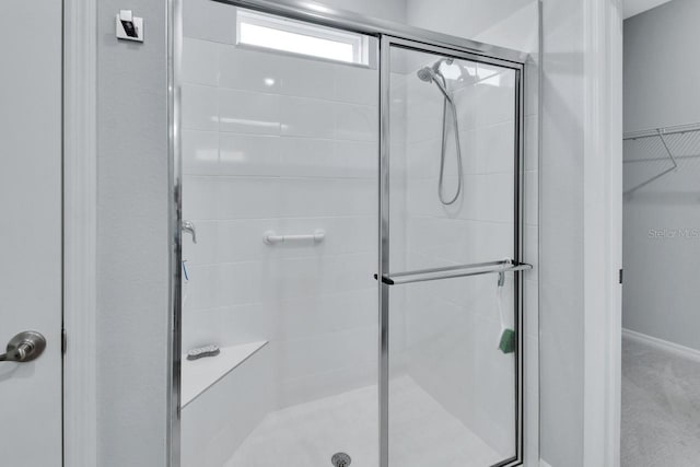 1580 Delphi Way, New Smyrna Beach, FL 32168 - full bathroom with a shower stall and a spacious closet