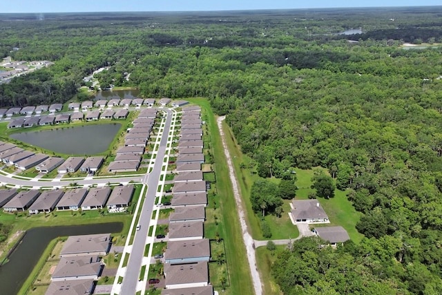 1580 Delphi Way, New Smyrna Beach, FL 32168 - aerial view of property's location with a forest, nearby suburban area, and a large body of water