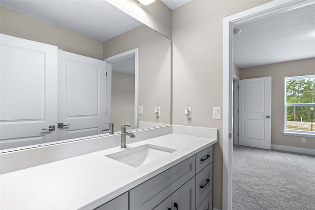 1262 Champions Dr, Daytona Beach, FL 32124 - bathroom with vanity and baseboards