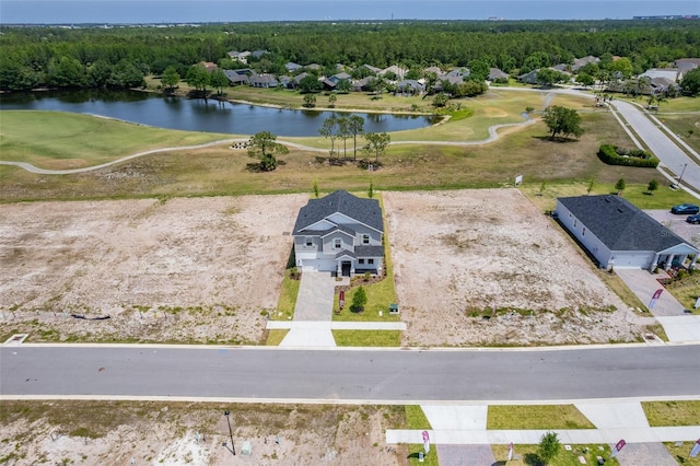 1262 Champions Dr, Daytona Beach, FL 32124 - aerial perspective of suburban area featuring a large body of water, a local golf course, and a forest