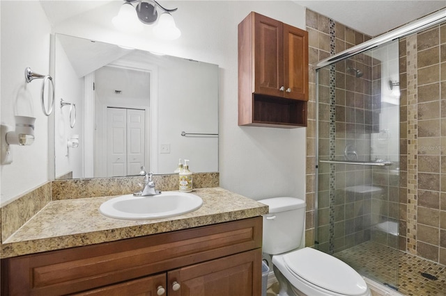 4952 Tangerine Ave Unit 4952, Winter Park, FL 32792 - full bathroom featuring vanity, a stall shower, and toilet