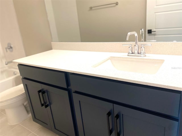 16454 Silver Brook Way, Winter Garden, FL 34787 - full bath with vanity, toilet, tile patterned floors, and shower / bath combination