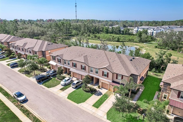 11632 Castine St, New Port Richey, FL 34654 - aerial perspective of suburban area featuring a nearby body of water