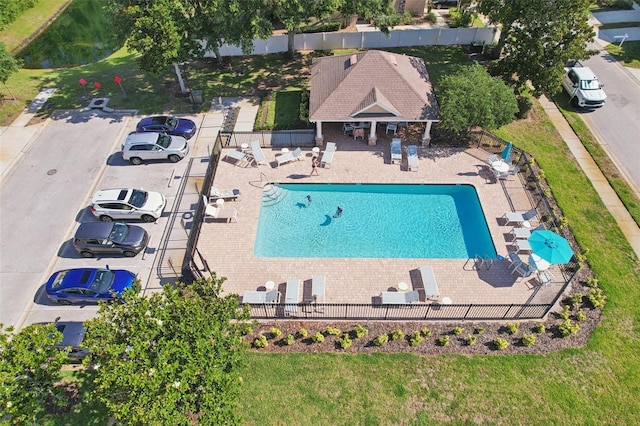 11632 Castine St, New Port Richey, FL 34654 - bird's eye view of a pool