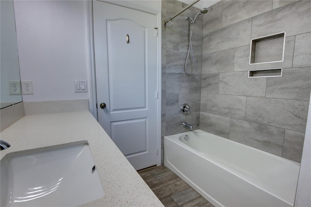 1727 Butterfly Way, Longwood, FL 32750 - full bathroom featuring wood finished floors, bathing tub / shower combination, and vanity