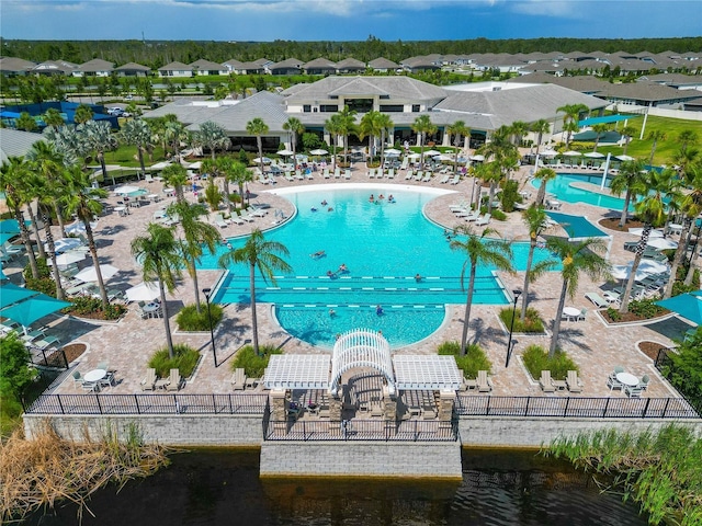 2793 Nature View Rd, Saint Cloud, FL 34771 - community pool featuring a residential view