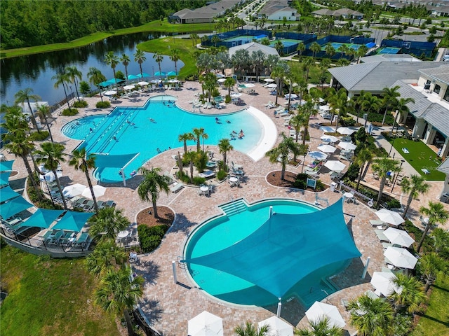 2793 Nature View Rd, Saint Cloud, FL 34771 - view of swimming pool with a water view